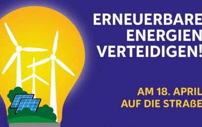 EEHH e.V. solidarisiert sich mit Demonstration Erneuerbare Energien verteidigen