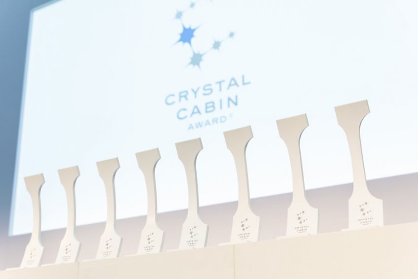 Winners of the ‘Greener Cabin’ category at the 14th Crystal Cabin Award
