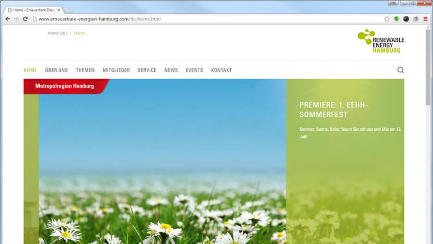 EEHH-Cluster mit neuem Internetauftritt