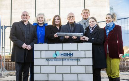 Hamburg Green Hydrogen Hub feiert Grundsteinlegung für 100-MW-Elektrolyseur