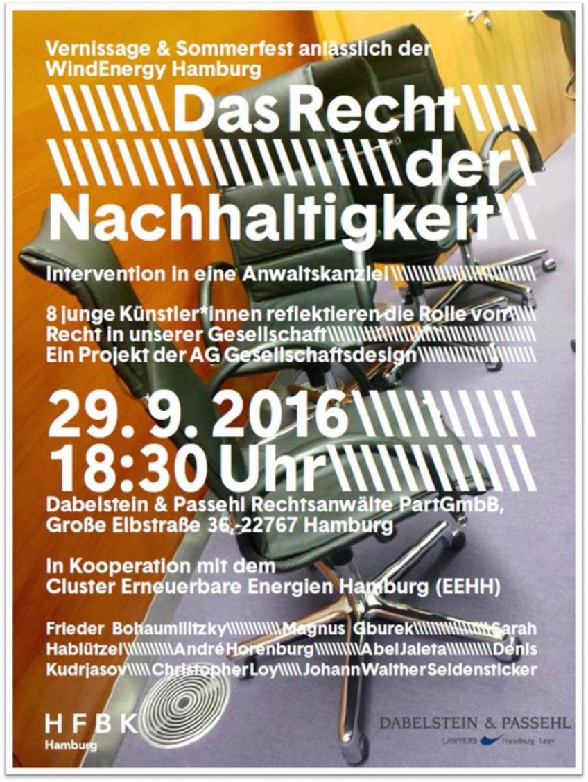 „Das Recht der Nachhaltigkeit“ – Intervention in einer Anwaltskanzlei