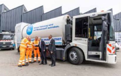 Inbetriebnahme der ersten Wasserstoffmüllfahrzeuge