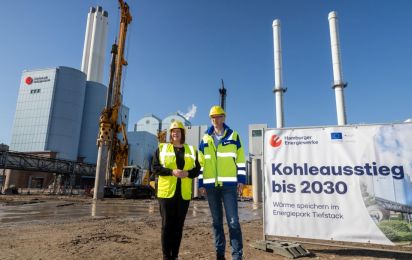 Neuer Wärmespeicher im Energiepark Tiefstack