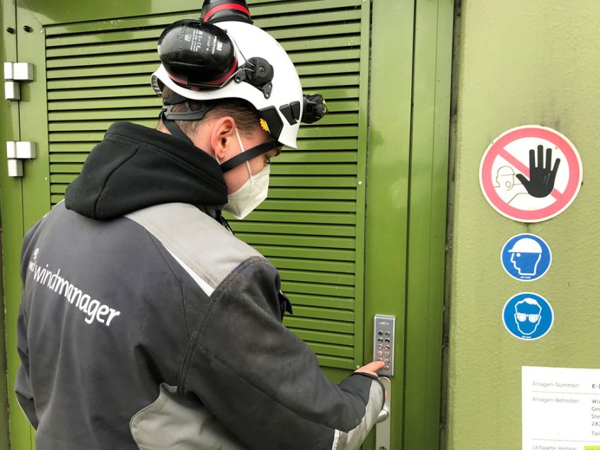 TIMM und wpd windmanager rüsten Windpark mit Zutrittskontrollsystem IntelliLock aus